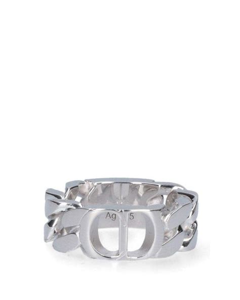 Ring Dior Silver size 56 MM in Metal 